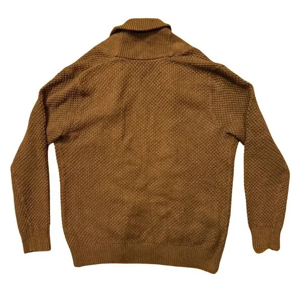 J. Crew Mens Knit Brown Cardigan Size Small - Picture 4 of 4